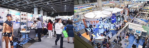 (左图)初创专区(右图)香港科学园展区 (左图)初创专区(右图)香港科学园展区