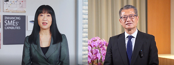 左起:方舜文,陳茂波 左起:方舜文,陳茂波